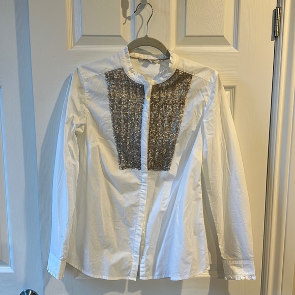 Boden size US6 sequin dress shirt super pretty! - Picture 2 of 4